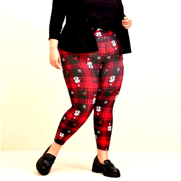 ❤️NWT VINTAGE TORRID MICKEY MOUSE LEGGING DISNEY CHRISTMAS HOLIDAY - PLUS SIZE - Picture 9 of 12